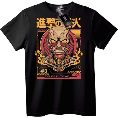 NOONEBRAND Тениска Колосален Титан от Attack on Titan - XL, White