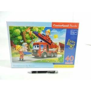 Castorland Puzzle 40 Firefighters to the Rescue CASTOR