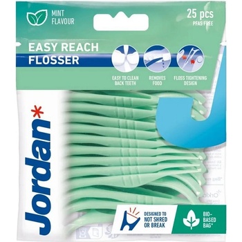Jordan Конец за зъби с клечка Easy Reach Flosser, 25 броя