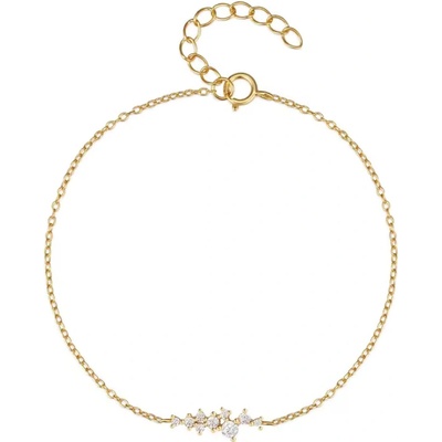 Olivie strieborný nežný náramok GOLD 8713
