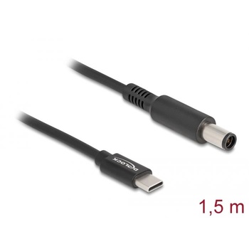 Delock Захранващ кабел, Delock, USB-C, Dell, 1, 5 м, черен (87975)