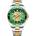 Curren Мъжки часовник Curren Herdic, Неръждаема стомана, Сребрист / Зелен (CURREN-8412-GREEN)