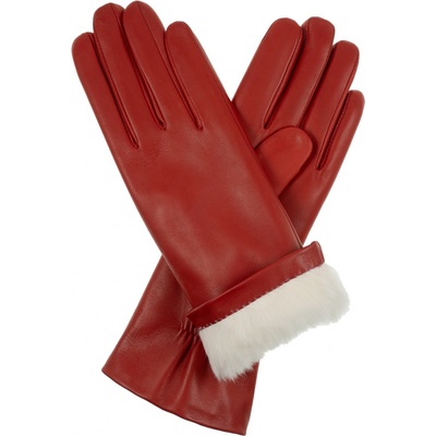 Kreibich dámské rukavice podšívka kožešina červené červená