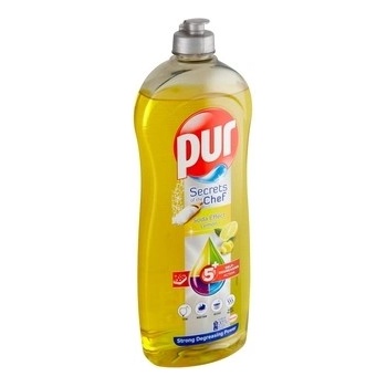Pur Secrets of Chef Soda Effect Lemon prostriedok na umývanie riadu 750 ml