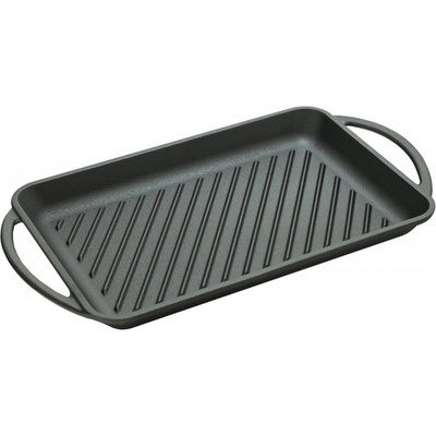 Cattara 13062 Grilovací pánev s držadly Litina, 33 x 21,5 cm