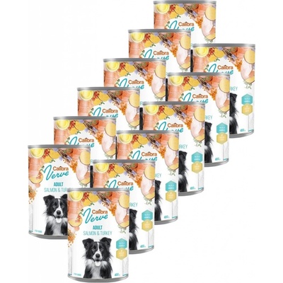 Calibra Dog Verve GF Adult Salmon & Turkey 12 x 400 g