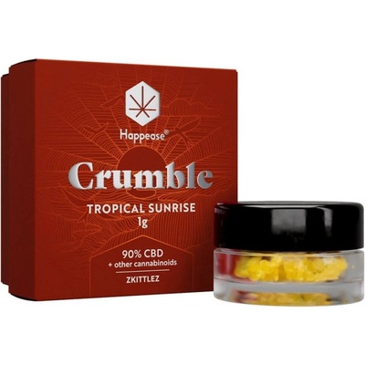 Happease Tropical Sunrise Crumble, 90% CBD, 1 g