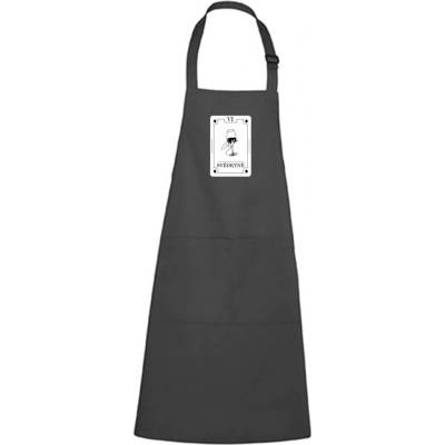 Dobrý Triko Zástěra s potiskem Svědkyně tarot Antracitová