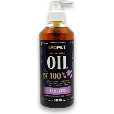 Lyopet 100% lněný olej 500 ml