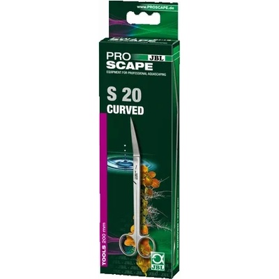 Jbl ProScape Tool S20 curved - ножица със закривен връх от неръждаема стомана за професионално поддържане на аквариумни растения, 20 см