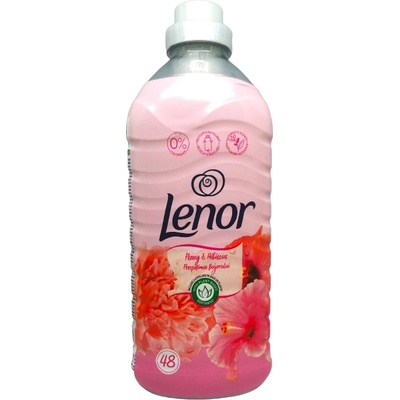 Lenor омекотител за пране, 1200мл, 48 пранета, Peony & Hibiscus