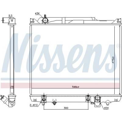 Chladič motoru NISSENS 641776