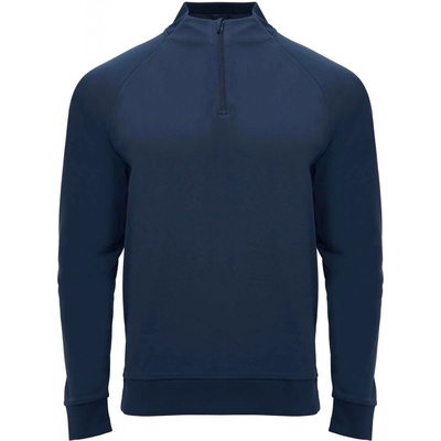 Epiro unisex mikina s dlhým rukávom a štvrtinovým zipsom modrá Navy