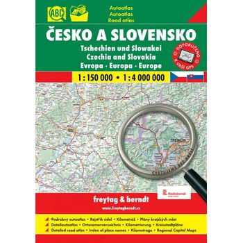 ČESKO A SLOVENSKO 1:150 000 AUTOATLAS + EVROPa