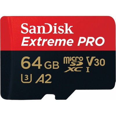 SanDisk microSDXC 64GB Extreme PRO SDSQXCU-064G-GN6MA