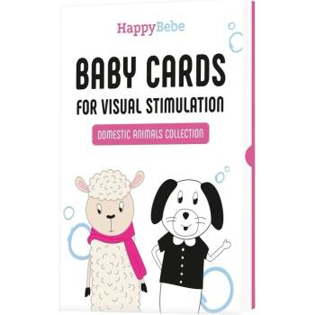 HappyBebe Стимулиращи карти за бебе HappyBebe - Домашни животни (SKU4DAGR)