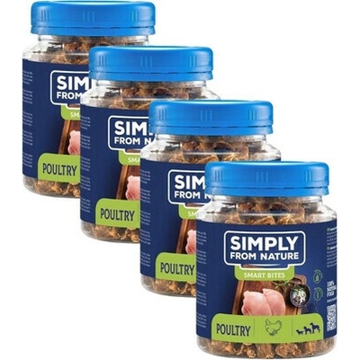 SIMPLY FROM NATURE Smart Bites hydina 4 x 130 g