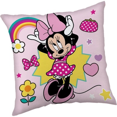 Jerry Fabrics Детска възглавница от флийс 40x40 cm Minnie "Smile" - Jerry Fabrics (23CS354)