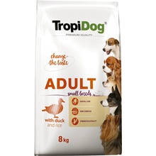 Tropidog Premium Adult Small Breeds s kachnou a rýží 8 kg