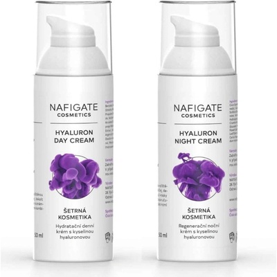 Nafigate denní a noční krém s kyselinou hyaluronovou 50 ml + 50 ml