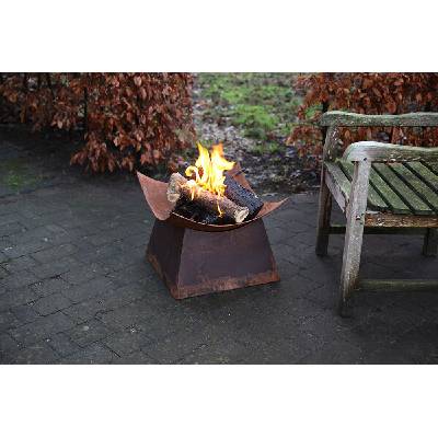 Ohnisko "FANCY FLAMES" štvorcové, 50 x 50 x 38,5 cm | Esschert Design