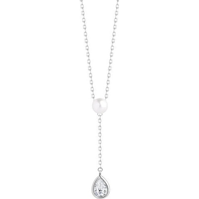 Preciosa Stříbrný pure pearl s pravou říční perlou 5336 00
