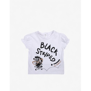 Chicco Girls Knitted Tee White Printed - dress4less