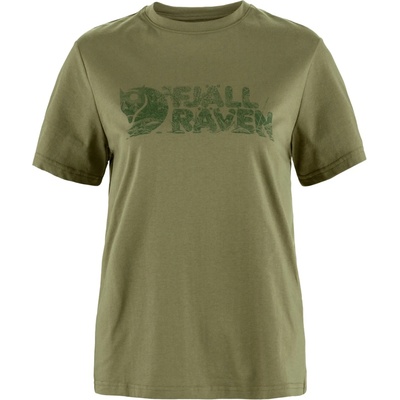 Fjällräven Дамска тениска Fjällräven Women's Lush Logo T-Shirt - Green (916-1947-0413)