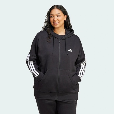 adidas Flísová mikina na zip Essentials černá