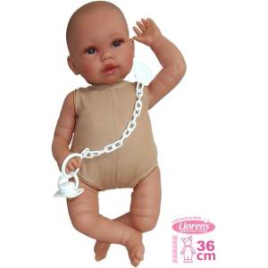 Llorens 636P NEW BORN 2 в 1 - реалистична кукла бебе със звуци и меко текстилно тяло (4-636P)