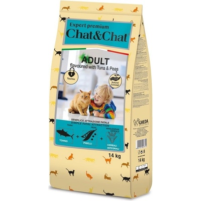 Chat & Chat Expert Adult Tuna & Peas 14 kg