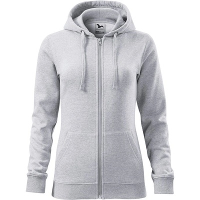 Malfini Trendy Zipper svetlošedý melír