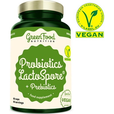 GreenFood Probiotics Lactospore + Prebiotics 60 kapsúl