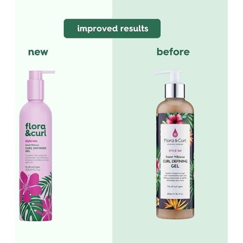 Flora & Curl Гел за дефиниране на къдрици Flora&Curl Sweet Hibiscus Curl Defining Gel, 300 мл