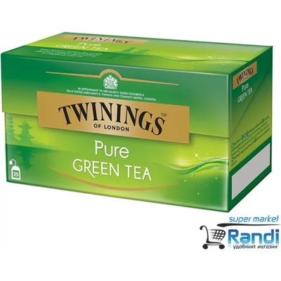 TWININGS Чай Twinings Pure Green Tea 50 гр