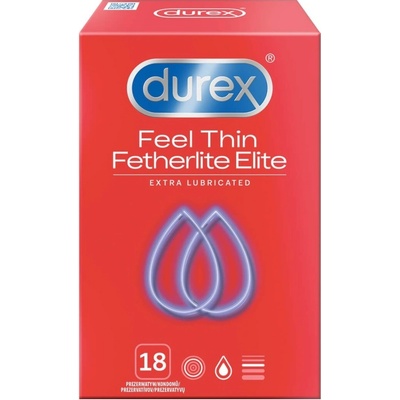 Durex Feel Thin Extra Lubricated 18 ks