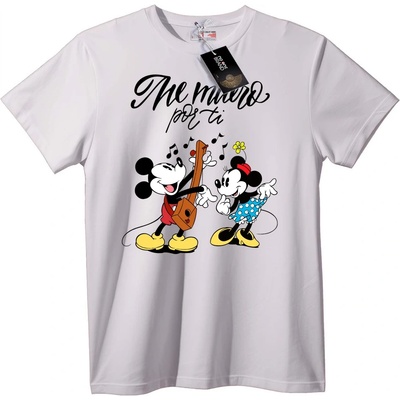 NOONEBRAND Тениска Mickey и Minnie Music - 7XL, White