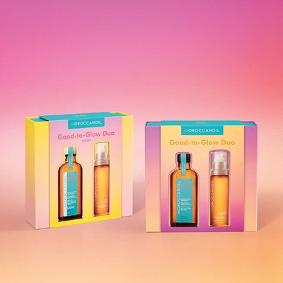 Moroccanoil Комплект - нощен антицелулитен серум за тяло и мароканско арганово олио Moroccanoil Good to Glow Duo