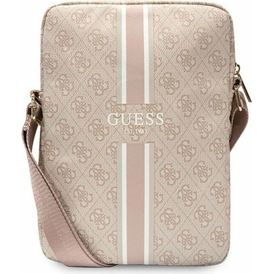 Guess PU 4G Printed Stripes Taška na Tablet 10 GUTB10P4RPSP Pink