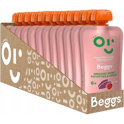 Beggs BIO Batáty a jablká 12 x 120 g