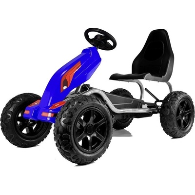 Mamido šliapací motokára s nafukovacími kolesami Monster modrá