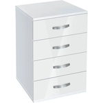 Bogdan Furniture G Скрин с чекмеджета Memo. bg, модел BM-Ava 500, бял гланц