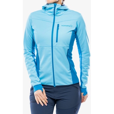 Norrona Falketind Warm2 Octa Hood aquarius/mykonos blue