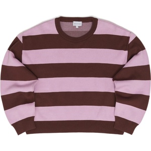 MAZINE Дамски пуловер Mazine Women's Striped Jacquard Knit Jumper - Deep Mahogany / Orchid - размер XL (117-3237-0115)