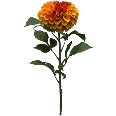 Umelý kvet dahlia pompon oranžová 74 cm