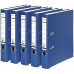 Falken 5x PP-Color plastic folder 5 cm narrow DIN A4 blue - 11372521