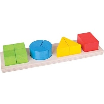 Bigjigs Toys - Дървен сортер - Дроби (BJ209)