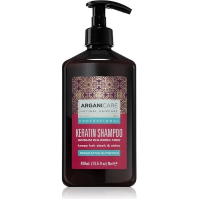 Arganicare Keratin regeneračný šampón 400 ml