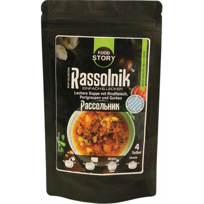 Food Story Rasóľnik hovädzia polievka s jačmennými krúpami a uhorkami 100 g
