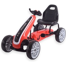 Go-kart Milly Mally detská šliapacia motokára Power červená